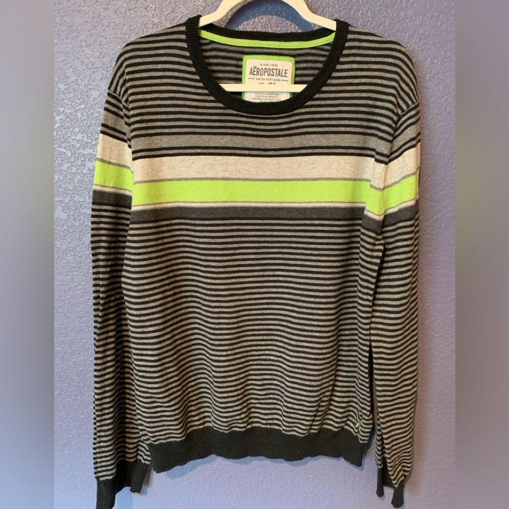 Aeropostale Striped Mens Sweater | XL